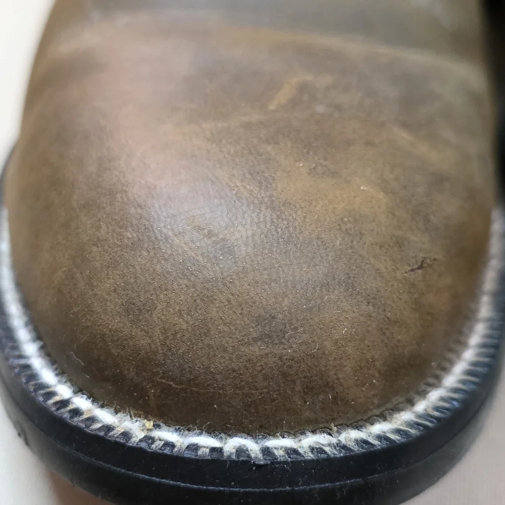 JUSTINS MENS 10" TEMPLE ROPER  CLAY BROWN CASUAL BOOTS SIZE 8 - Picture 5 of 8